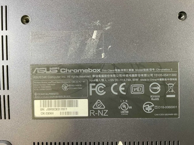 Asus (7265 ngw), core i7 8th gen, 16 gb ram, 64 gb ssd chromeboxes (5x) - afbeelding 4 van  15