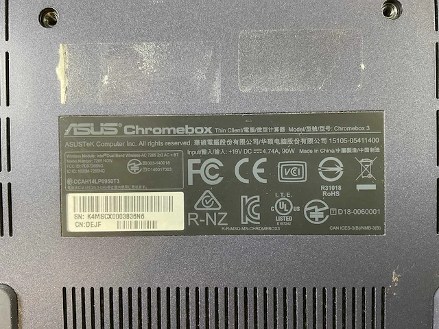 Asus (7265 ngw), core i7 8th gen, 16 gb ram, 64 gb ssd chromeboxes (5x) - afbeelding 5 van  15