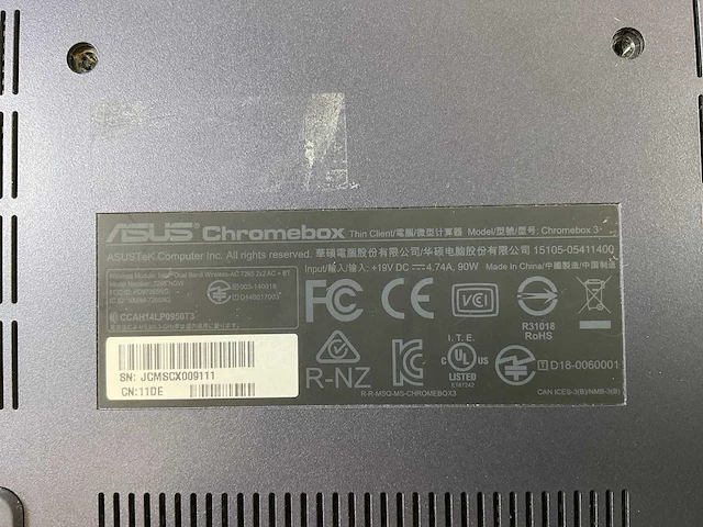 Asus (7265 ngw), core i7 8th gen, 16 gb ram, 64 gb ssd chromeboxes (5x) - afbeelding 15 van  15