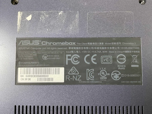 Asus (7265 ngw), core i7 8th gen, 16 gb ram, 64 gb ssd chromeboxes (5x) - afbeelding 3 van  15