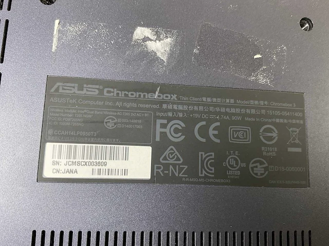 Asus (7265 ngw), core i7 8th gen, 16 gb ram, 64 gb ssd chromeboxes (5x) - afbeelding 4 van  15