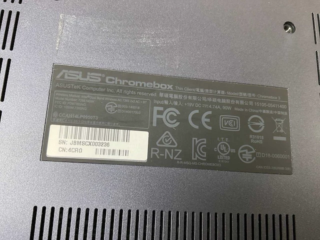 Asus (7265 ngw), core i7 8th gen, 16 gb ram, 64 gb ssd chromeboxes (5x) - afbeelding 7 van  15