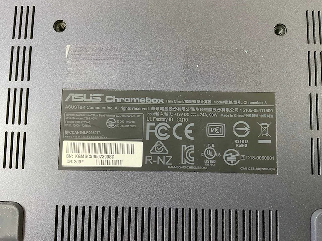 Asus (7265 ngw), core i7 8th gen, 16 gb ram, 64 gb ssd chromeboxes (5x) - afbeelding 3 van  15