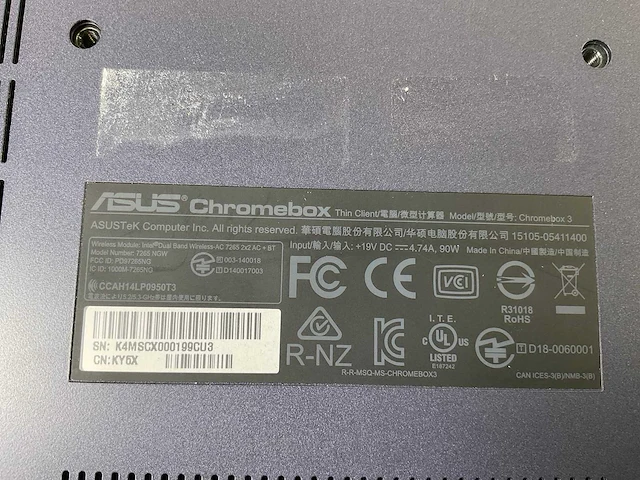 Asus (7265 ngw), core i7 8th gen, 16 gb ram, 64 gb ssd chromeboxes (5x) - afbeelding 4 van  15