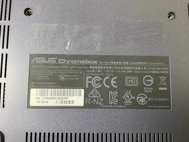Asus (7265 ngw), core i7 8th gen, 16 gb ram, 64 gb ssd chromeboxes (5x) - afbeelding 5 van  15