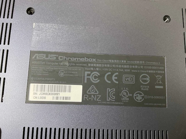 Asus (7265 ngw), core i7 8th gen, 16 gb ram, 64 gb ssd chromeboxes (5x) - afbeelding 6 van  15