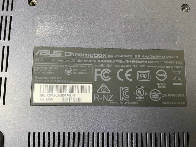 Asus (7265 ngw), core i7 8th gen, 16 gb ram, 64 gb ssd chromeboxes (5x) - afbeelding 7 van  15