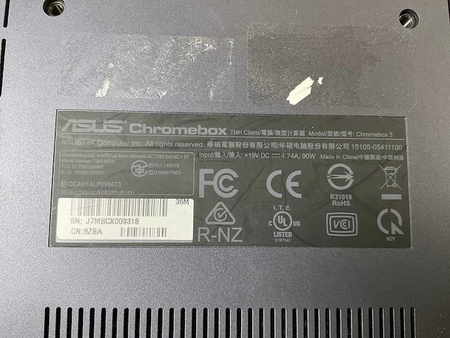 Asus (7265 ngw), core i7 8th gen, 16 gb ram, 64 gb ssd chromeboxes (5x) - afbeelding 7 van  15