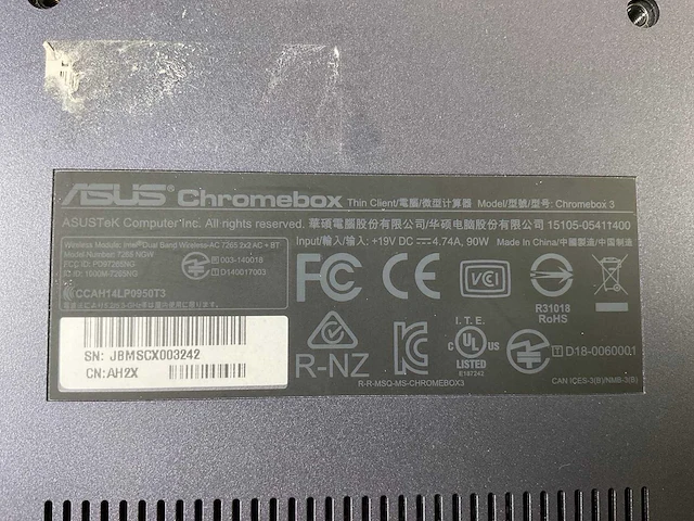 Asus (7265 ngw), core i7 8th gen, 16 gb ram, 64 gb ssd chromeboxes (5x) - afbeelding 4 van  15