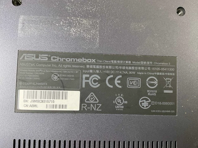 Asus (7265 ngw), core i7 8th gen, 16 gb ram, 64 gb ssd chromeboxes (5x) - afbeelding 5 van  15