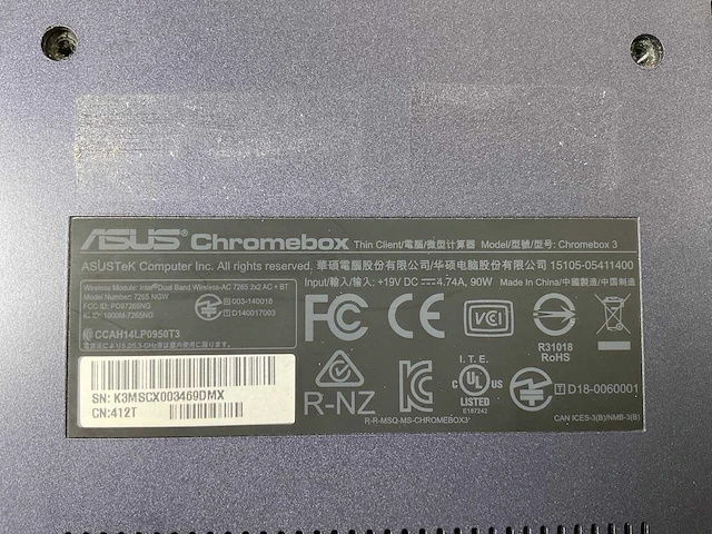 Asus (7265 ngw), core i7 8th gen, 16 gb ram, 64 gb ssd chromeboxes (5x) - afbeelding 6 van  15