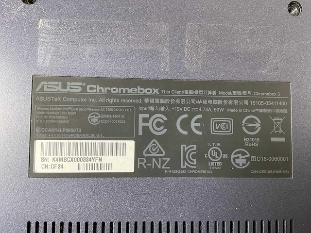 Asus (7265 ngw), core i7 8th gen, 16 gb ram, 64 gb ssd chromeboxes (5x) - afbeelding 7 van  15