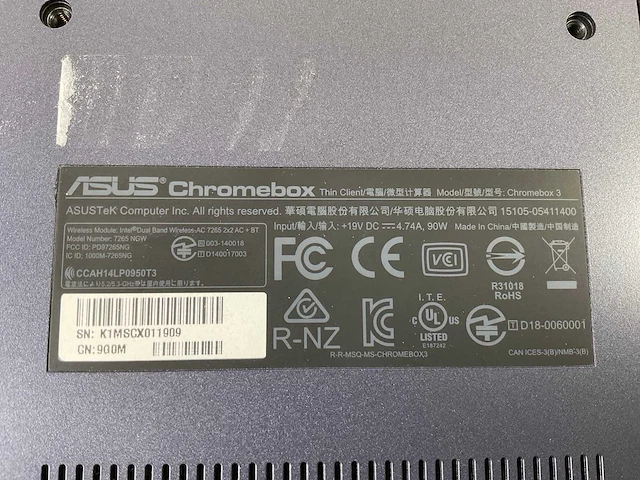 Asus (7265 ngw), core i7 8th gen, 16 gb ram, 64 gb ssd chromeboxes (5x) - afbeelding 5 van  15