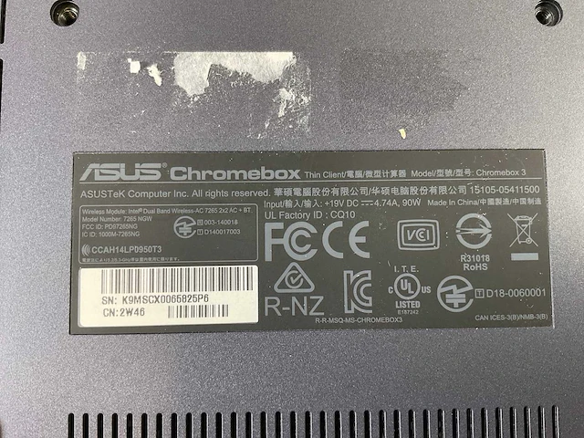 Asus (7265 ngw), core i7 8th gen, 16 gb ram, 64 gb ssd chromeboxes (5x) - afbeelding 7 van  15