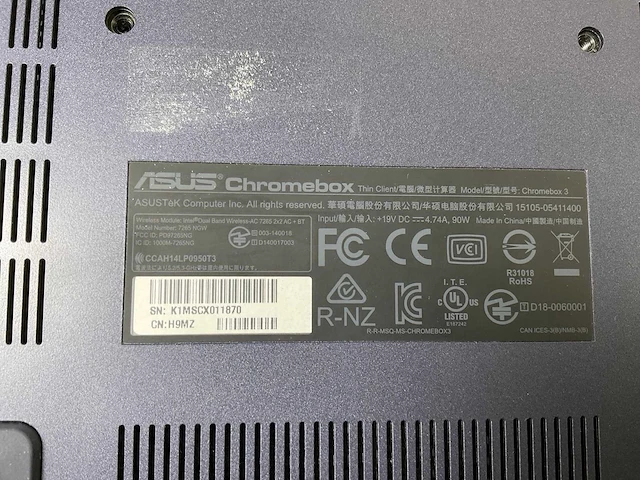 Asus (7265 ngw), core i7 8th gen, 16 gb ram, 64 gb ssd chromeboxes (5x) - afbeelding 3 van  14