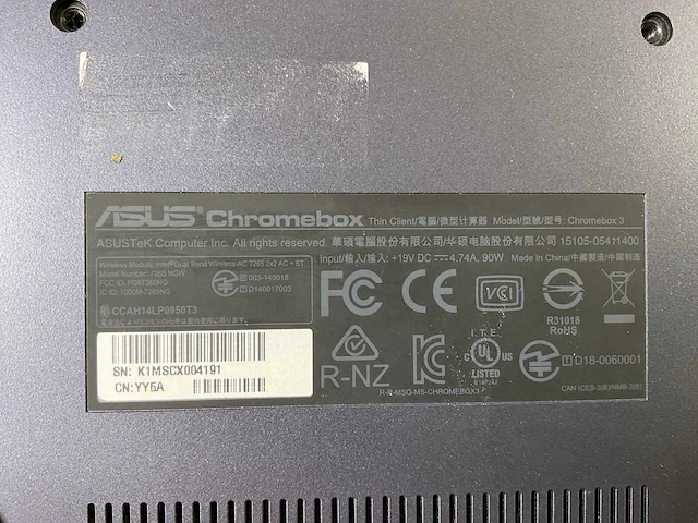 Asus (7265 ngw), core i7 8th gen, 16 gb ram, 64 gb ssd chromeboxes (5x) - afbeelding 6 van  14