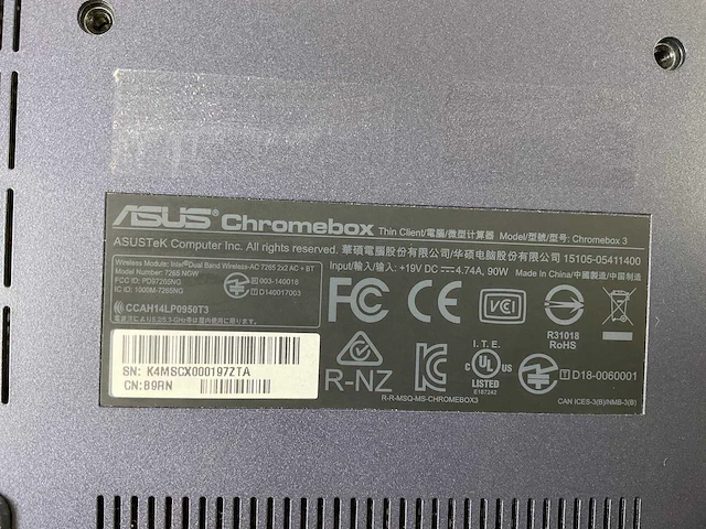 Asus (7265 ngw), core i7 8th gen, 16 gb ram, 64 gb ssd chromeboxes (5x) - afbeelding 3 van  15