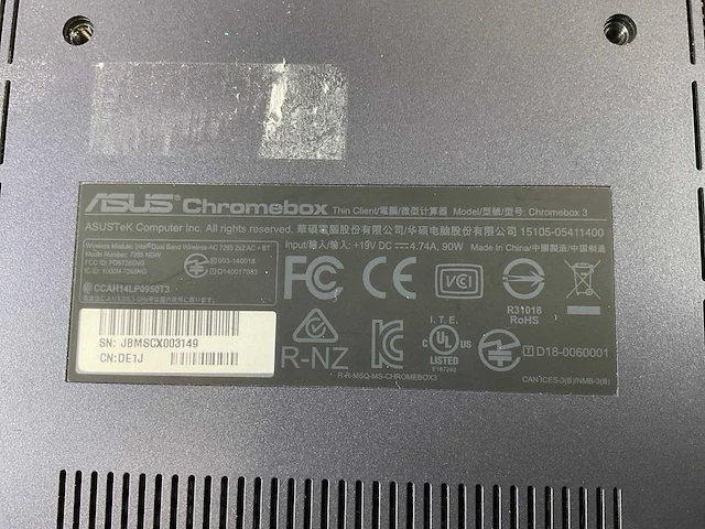 Asus (7265 ngw), core i7 8th gen, 16 gb ram, 64 gb ssd chromeboxes (5x) - afbeelding 5 van  15