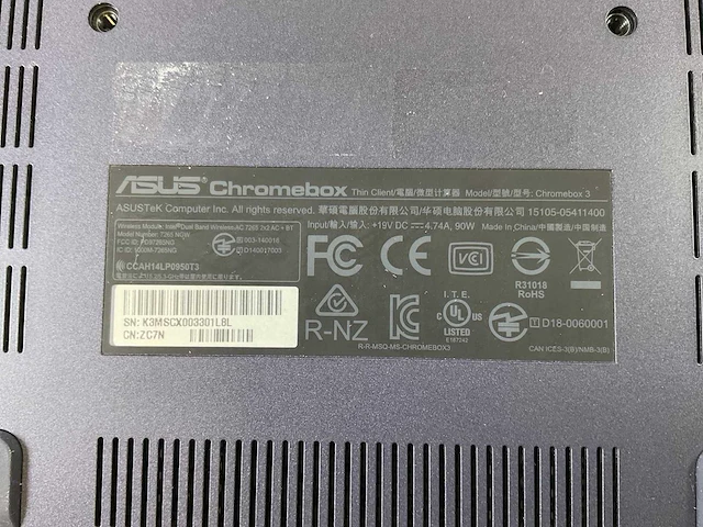 Asus (7265 ngw), core i7 8th gen, 16 gb ram, 64 gb ssd chromeboxes (5x) - afbeelding 7 van  15