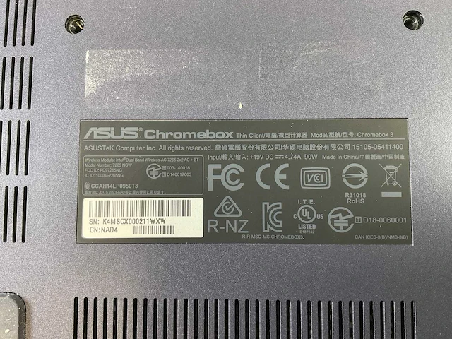 Asus (7265 ngw), core i7 8th gen, 16 gb ram, 64 gb ssd chromeboxes (5x) - afbeelding 3 van  15