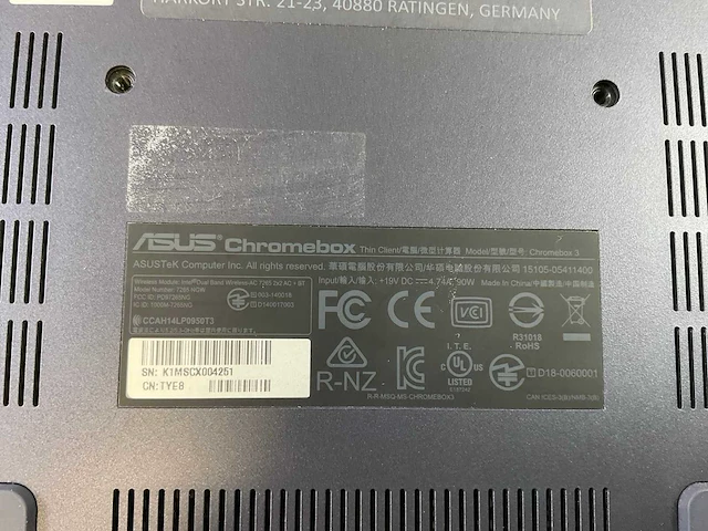 Asus (7265 ngw), core i7 8th gen, 16 gb ram, 64 gb ssd chromeboxes (5x) - afbeelding 4 van  15