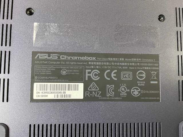 Asus (7265 ngw), core i7 8th gen, 16 gb ram, 64 gb ssd chromeboxes (5x) - afbeelding 3 van  14