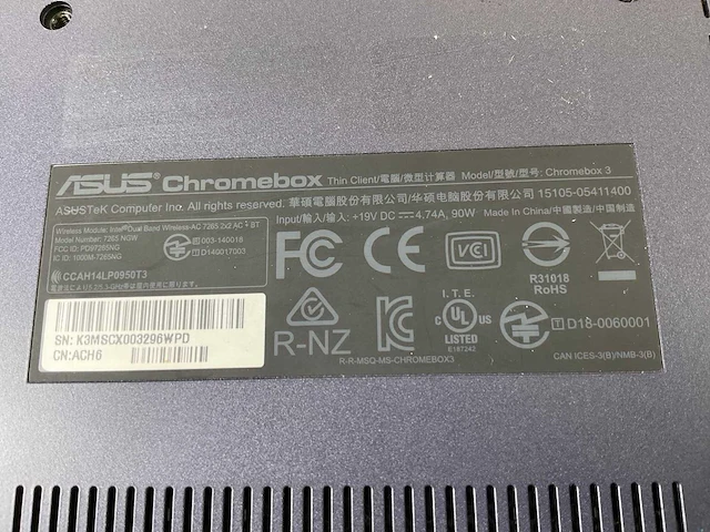 Asus (7265 ngw), core i7 8th gen, 16 gb ram, 64 gb ssd chromeboxes (5x) - afbeelding 5 van  14