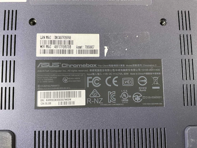 Asus (7265 ngw), core i7 8th gen, 16 gb ram, 64 gb ssd chromeboxes (5x) - afbeelding 6 van  14