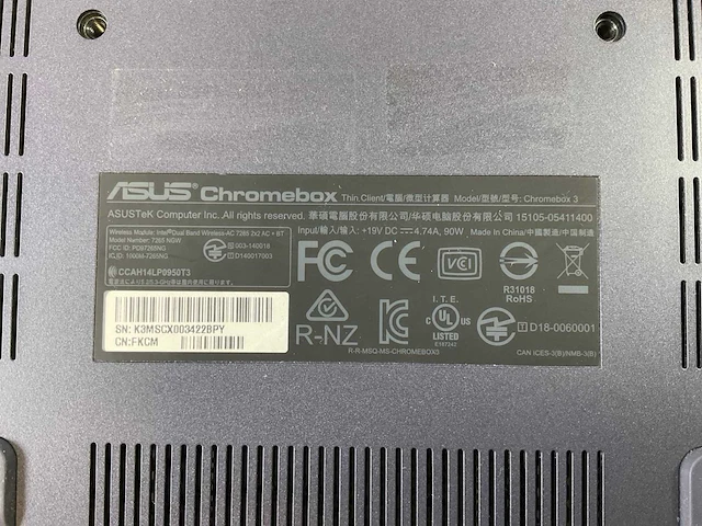 Asus (7265 ngw), core i7 8th gen, 16 gb ram, 64 gb ssd chromeboxes (5x) - afbeelding 2 van  14