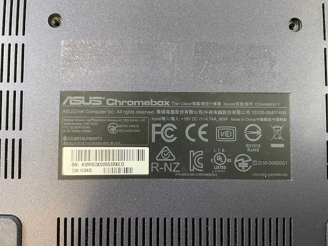 Asus (7265 ngw), core i7 8th gen, 16 gb ram, 64 gb ssd chromeboxes (5x) - afbeelding 4 van  14
