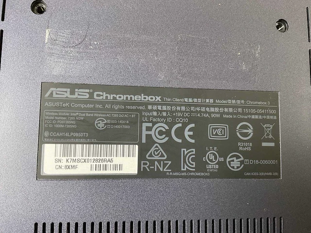 Asus (7265 ngw), core i7 8th gen, 16 gb ram, 64 gb ssd chromeboxes (5x) - afbeelding 3 van  14