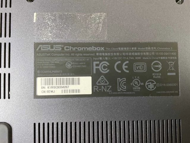 Asus (7265 ngw), core i7 8th gen, 16 gb ram, 64 gb ssd chromeboxes (5x) - afbeelding 3 van  15