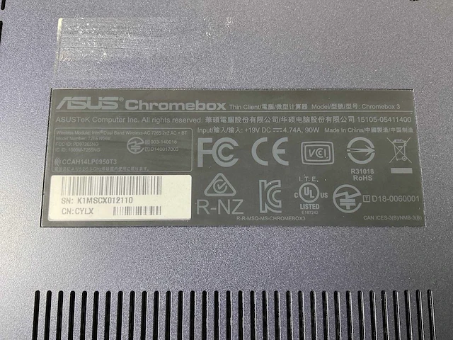 Asus (7265 ngw), core i7 8th gen, 16 gb ram, 64 gb ssd chromeboxes (5x) - afbeelding 4 van  15