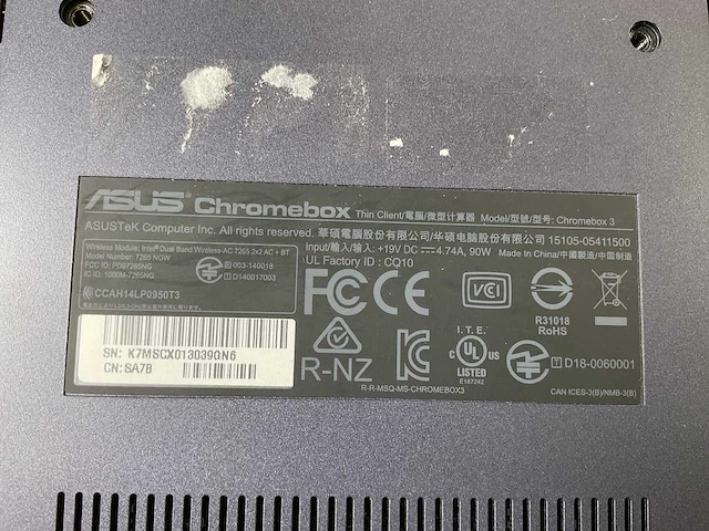 Asus (7265 ngw), core i7 8th gen, 16 gb ram, 64 gb ssd chromeboxes (5x) - afbeelding 7 van  15