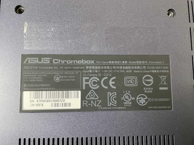 Asus (7265 ngw), core i7 8th gen, 16 gb ram, 64 gb ssd chromeboxes (5x) - afbeelding 4 van  15