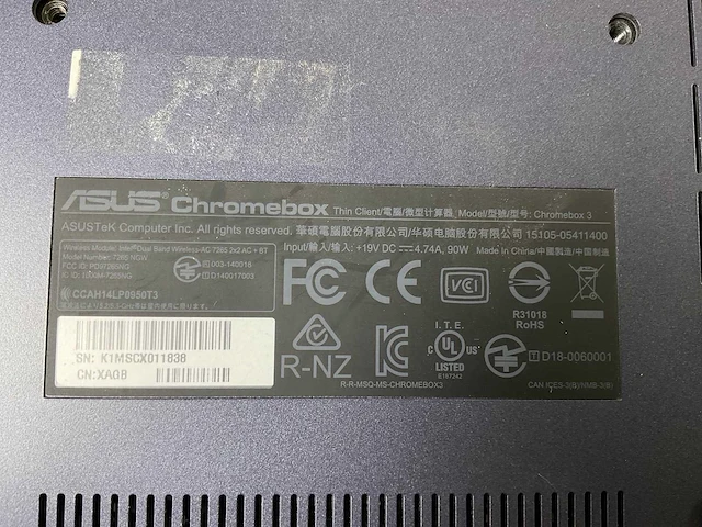 Asus (7265 ngw), core i7 8th gen, 16 gb ram, 64 gb ssd chromeboxes (5x) - afbeelding 5 van  15