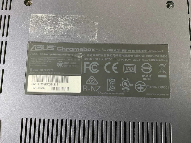 Asus (7265 ngw), core i7 8th gen, 16 gb ram, 64 gb ssd chromeboxes (5x) - afbeelding 7 van  15