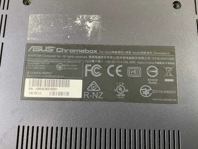 Asus (7265 ngw), core i7 8th gen, 16 gb ram, 64 gb ssd chromeboxes (5x) - afbeelding 4 van  15