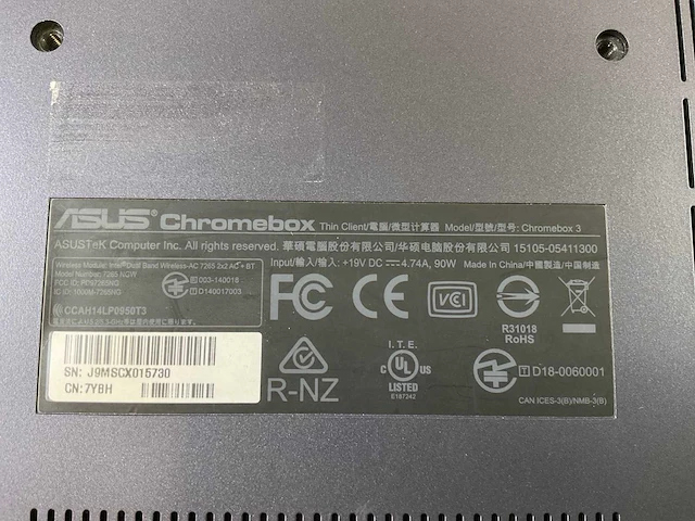 Asus (7265 ngw), core i7 8th gen, 16 gb ram, 64 gb ssd chromeboxes (5x) - afbeelding 5 van  15