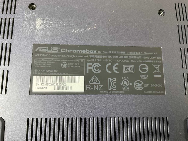 Asus (7265 ngw), core i7 8th gen, 16 gb ram, 64 gb ssd chromeboxes (5x) - afbeelding 2 van  13