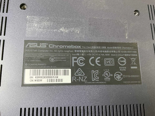 Asus (7265 ngw), core i7 8th gen, 16 gb ram, 64 gb ssd chromeboxes (5x) - afbeelding 3 van  13