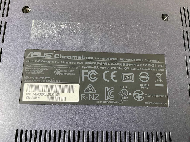 Asus (7265 ngw), core i7 8th gen, 16 gb ram, 64 gb ssd chromeboxes (5x) - afbeelding 4 van  15