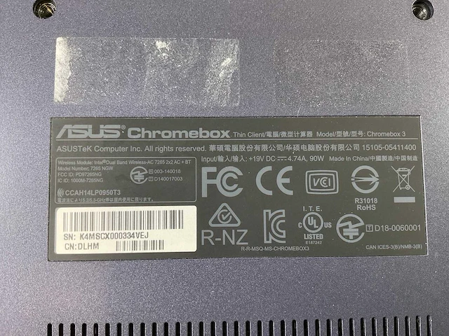 Asus (7265 ngw), core i7 8th gen, 16 gb ram, 64 gb ssd chromeboxes (5x) - afbeelding 3 van  12