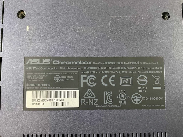 Asus (7265 ngw), core i7 8th gen, 16 gb ram, 64 gb ssd chromeboxes (5x) - afbeelding 4 van  12