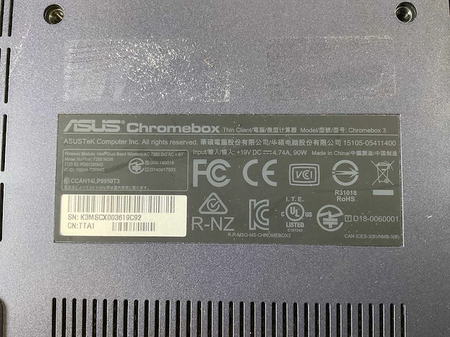 Asus (7265 ngw), core i7 8th gen, 16 gb ram, 64 gb ssd chromeboxes (5x) - afbeelding 5 van  14