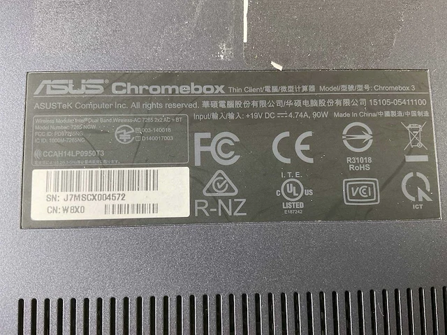Asus (7265 ngw), core i7 8th gen, 16 gb ram, 64 gb ssd chromeboxes (5x) - afbeelding 3 van  15