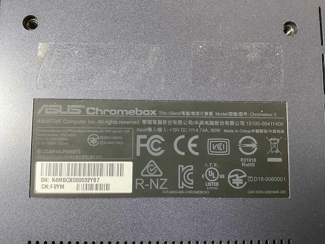 Asus (7265 ngw), core i7 8th gen, 16 gb ram, 64 gb ssd chromeboxes (5x) - afbeelding 7 van  15