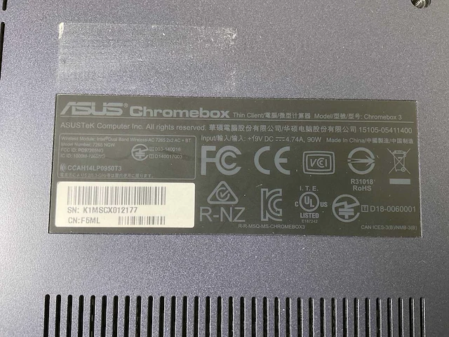 Asus (7265 ngw), core i7 8th gen, 16 gb ram, 64 gb ssd chromeboxes (5x) - afbeelding 3 van  15