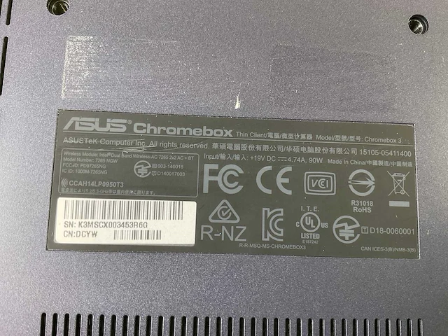 Asus (7265 ngw), core i7 8th gen, 16 gb ram, 64 gb ssd chromeboxes (5x) - afbeelding 5 van  15