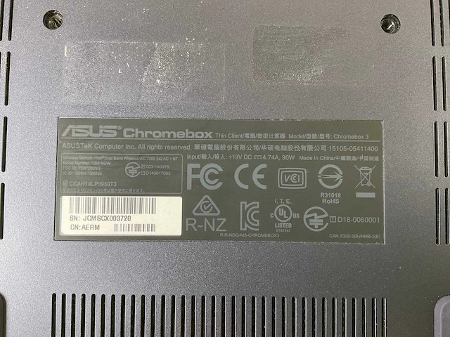 Asus (7265 ngw), core i7 8th gen, 16 gb ram, 64 gb ssd chromeboxes (5x) - afbeelding 3 van  15